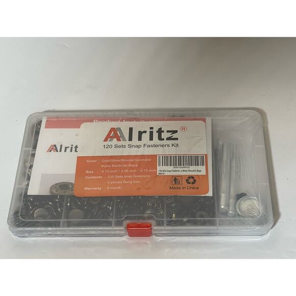 Alritz 120 Snap Fasteners Kit - BRAND NEW - Picture 1 of 3